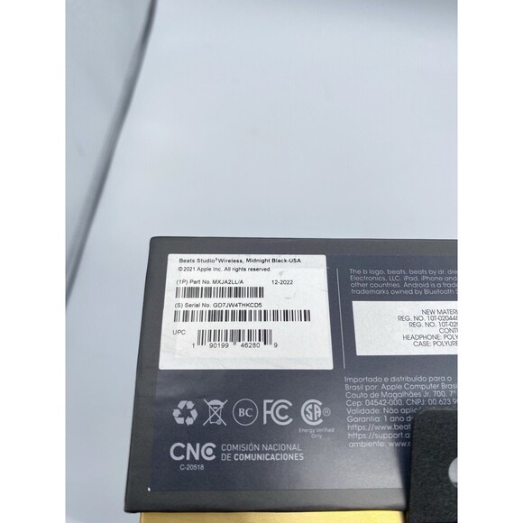 Beats Studio Wireless Midnight Black Headphones Empty Replacement Box - Picture 10 of 10